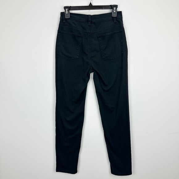 Eileen Fisher High Waist Slim Fit Jeans Black Stretch Organic Cotton XXS NWT - Picture 6 of 8